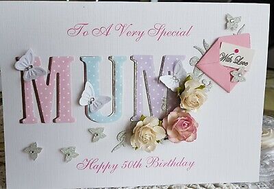 handmade mum birthday card