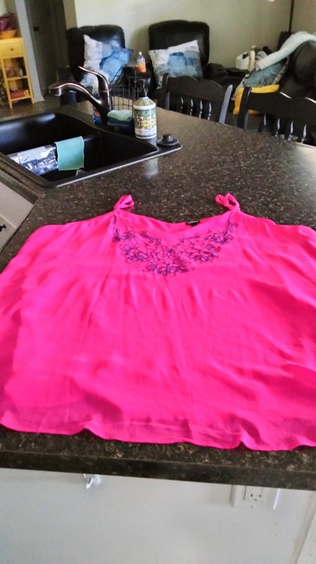 Torrid Top Womens Plus 5X Hot Pink Floral Sleeveless Tank Boho Romantic Blouse
