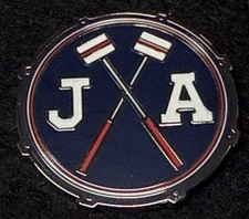Cleveland Guardians Indians John Adams Memorial Drum Lapel Pin MLB Baseball
