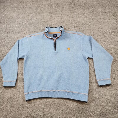 Engbers zip neck sweater mens large pullover Germany casual