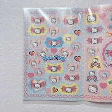 Sanrio 2003 Vintage Hello Kitty Cute Wink Ribbon Hearts Sticker Book Decal Y2K