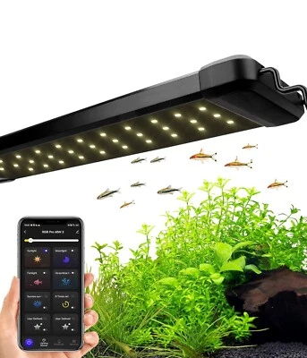 Hygger Smart Aquarium LED Light 60W Suitable For Aquaria 122-140cm