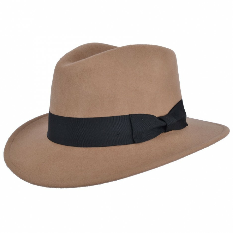 Indiana Jones™ Belloq - Crushable Soft Wool Felt Fedora Hat