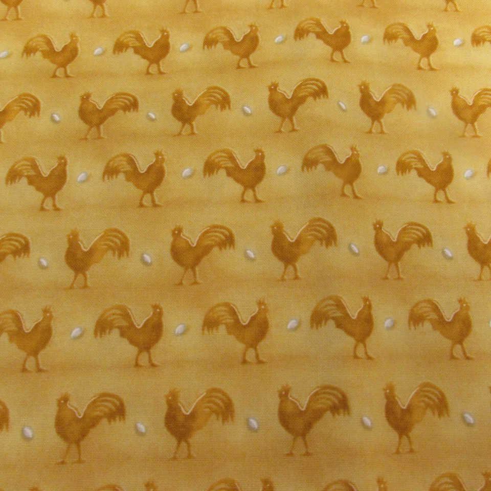 Huevos de gallina de pollo Marcus Brothers amarillo mostaza sobre tela de algodón amarillo por comprar Foto 2 de 4