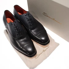 Santoni NWB Dogsbody Derby Dress Shoes Size 7 US 8 in Blue Leather