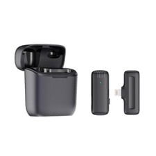 Wireless Lavalier Microphone with Charging Case Noise Reduction Mini Mic
