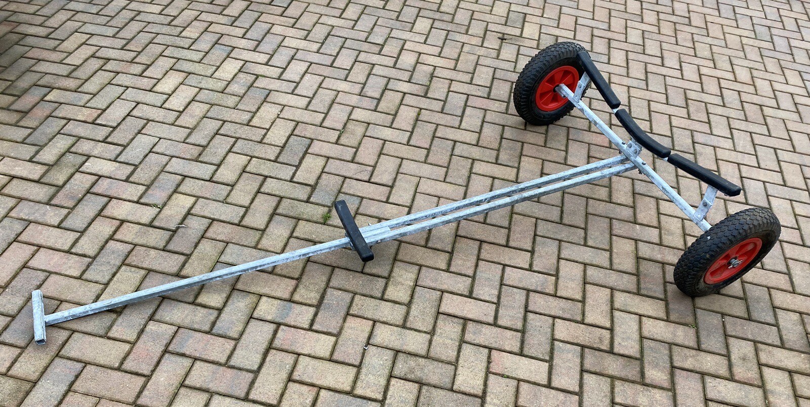 Heavy Duty Galvanised Collapsible Boat Dinghy Launching Trolley Trailer