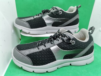 Comfort Mens CHRIS Performance (77810 SZ 10 Wide Grey Black Comfort  Sneakers