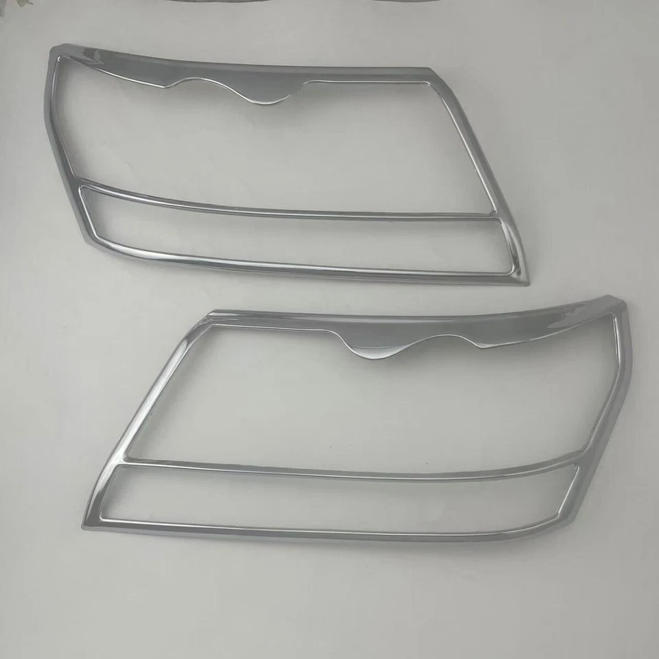 Chrome Front Head Light Lamp Cover Trim for 06-13 SUZUKI GRAND VITARA 2pcs ABS - Image 2 of 4