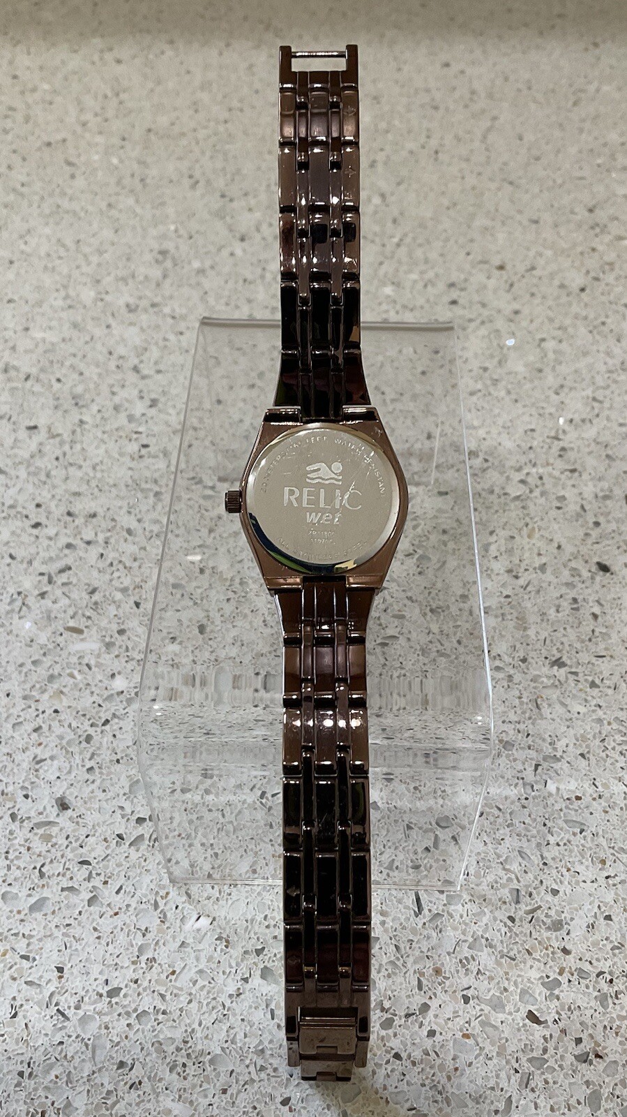 Relic Wet Watch Women's Brown Metal with Fancy Rhinestones | eBay