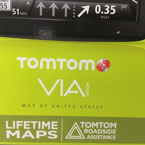 TOM TOM Via 1400M Preloaded Map Of The United States Lifetime Maps 4.3”. New! - Picture 2 of 10