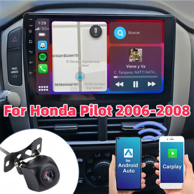 9'' Android 13 Car Stereo for 2006-2008 Honda Pilot with fit for Carplay + GPS