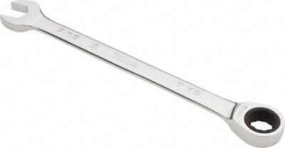 Proto JSCR14T Full-Polish Non-Reversible Ratcheting Combination Wrench: 7/16''