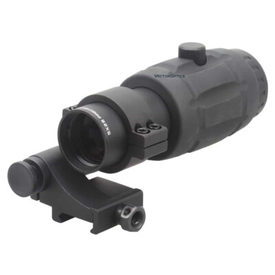 Vector Optics Maverick 5x Magnifier Scope w/ Flip Side Mount for Red Dot Sights