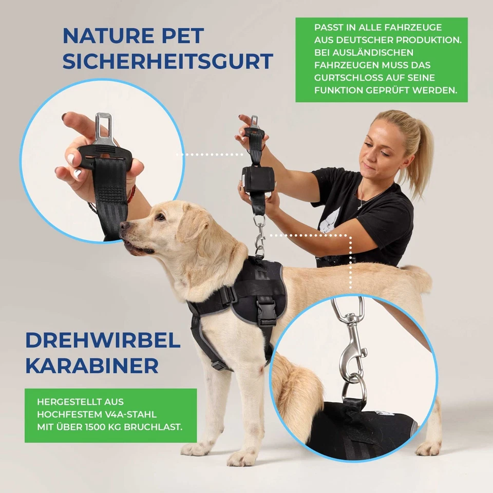 Cinturón de Seguridad para Perros Extensible Grandes Rollengurt El Automobilbau - Imagen 3 de 4