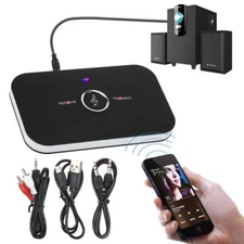 Bluetooth 5.0 Transmitter Receiver 2 IN 1 Wireless Audio 3.5mm Jack Aux Adapter