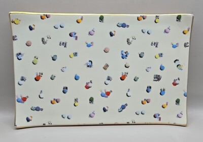 Gray Malin The Beach Decorative 4.5''x7.25'' Trinket Dish Tray Trivet Gold Edge