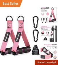 Comfortable Wide Grip Gym Handles for All Hand Sizes   Ideal Workout Accessories