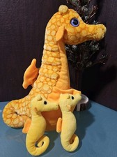 Wild Republic Plush Seahorse With 2 Babies Stuffed Toy 18" K M International