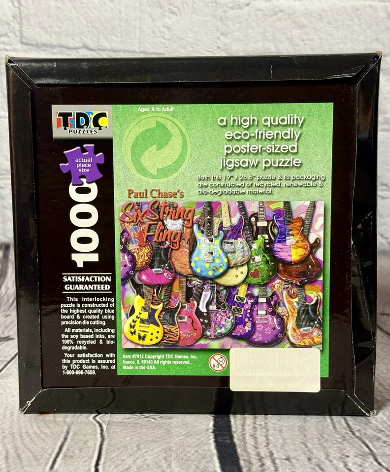 TDC Paul Chase's Six String Fling 1000 Piece Jigsaw Puzzle New Unopened Complete - Image 3 of 4