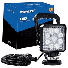 27W Portable LED Work Light Flood Lamp with Magnetic Base for Car, Off-Road,