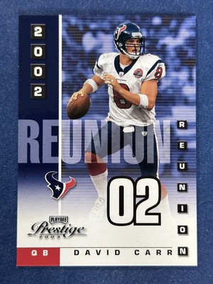 2003 Playoff Prestige Reunion #R-1 David Carr Houston Texans /2002 RC