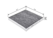BOSCH 1987435544 Cabin Air Filter Fits Renault Twingo Smart Forfour Fortwo