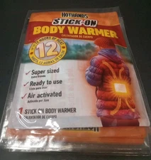 HotHands 12 Hour Supersize Body Warmer Stick On Hot Hand Lot Of 10 Packs