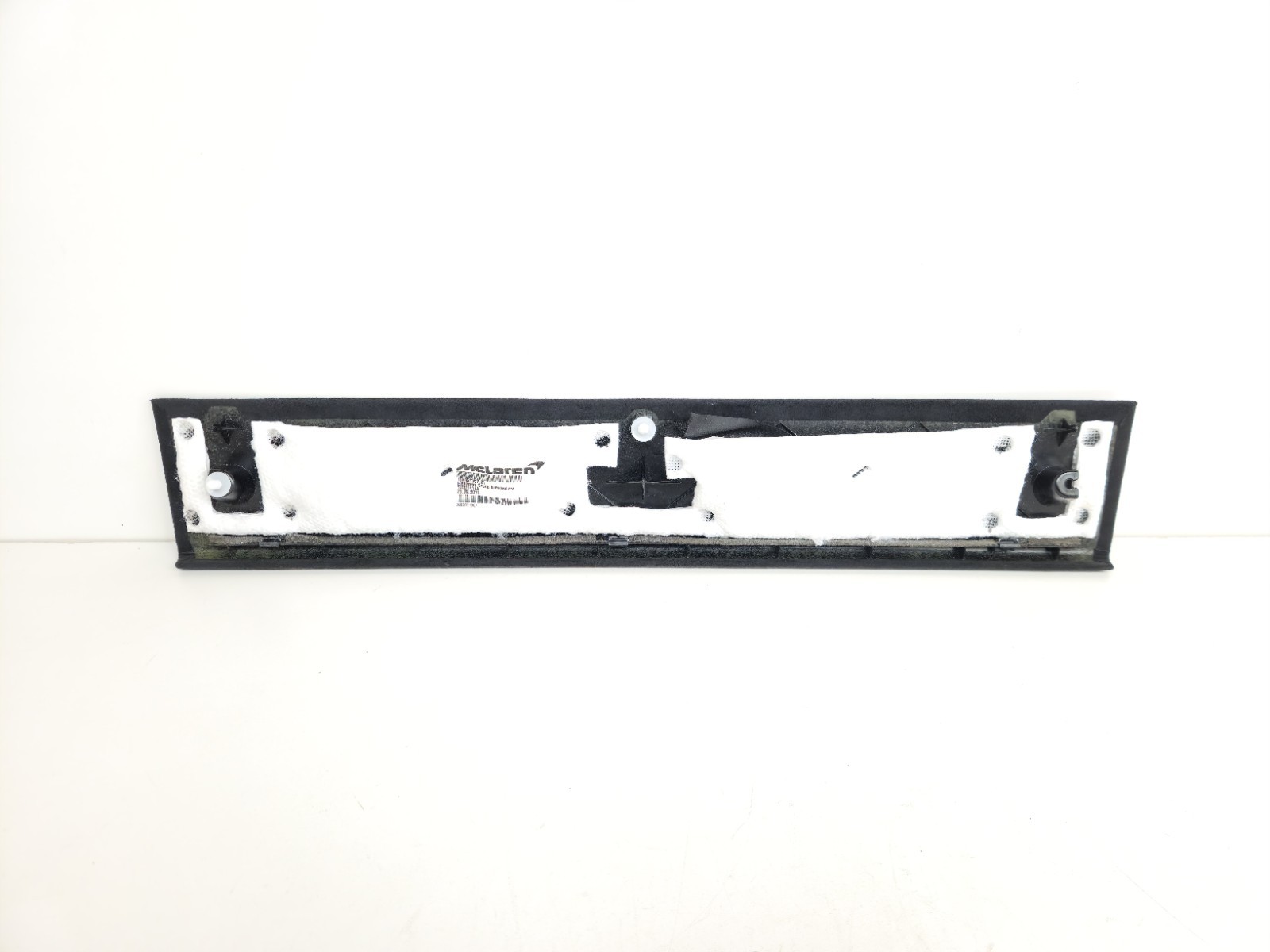 2015-2017 MCLAREN 675LT REAR BACK WINDOW TRIM BLACK ALCANTARA 11N4513CP OEM