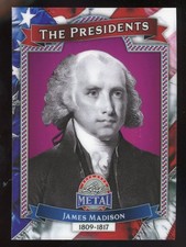 James Madison 2026 Leaf Metal The Presidents #TP-4 Serial #d 6/7