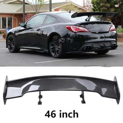 47'' Fiber Rear Trunk Spoiler Wing Adjustable GT-Style For Hyundai Genesis C