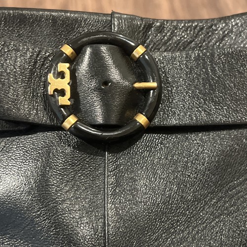 Bottines à talons multi-logo TORY BURCH - couleur farine d'amande noir parfait taille 8,5 M - Photo 12/18