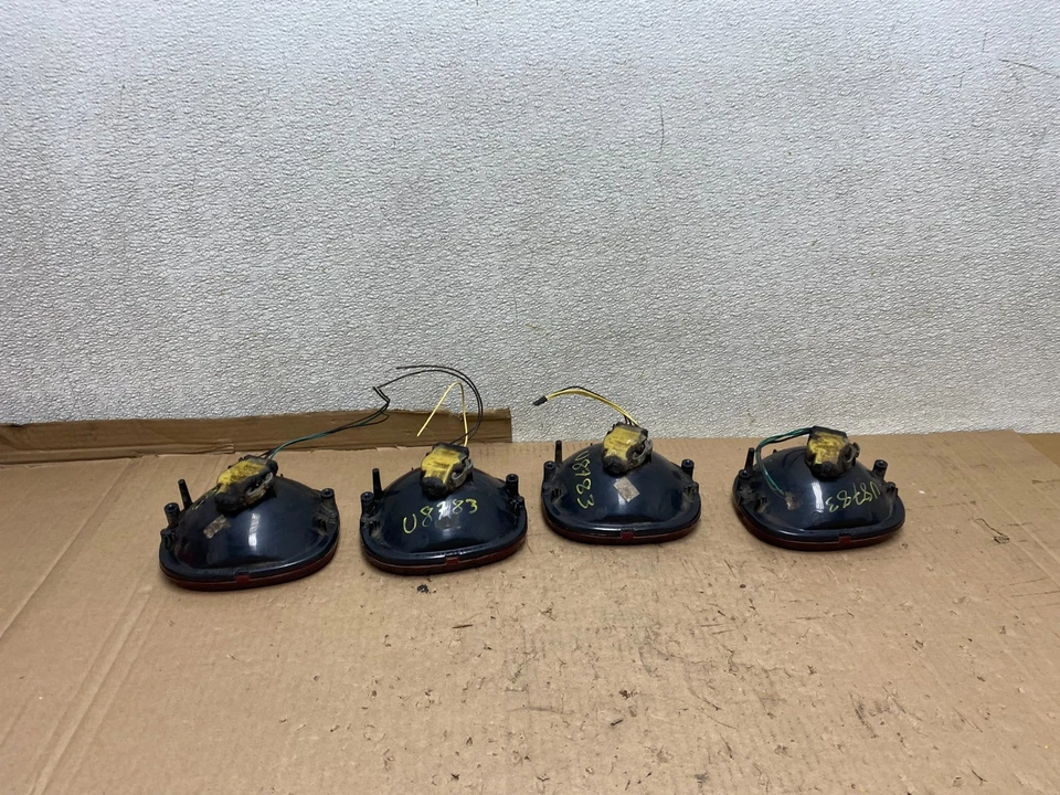 1991 to 1996 Chevrolet Corvette C4 Rear Set 4pcs Tail Lights U8783 DW - Image 4 of 4