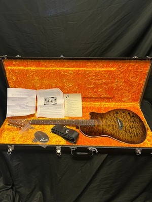 2024 Tom Anderson 40th Anniv Crowdster Acoustic/Electric Guitar Tiger Eye Quilt