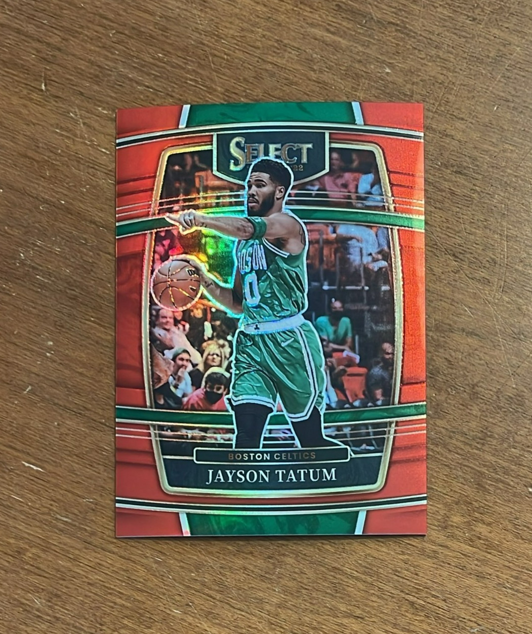 Jayson Tatum 2021-22 Panini Select Premier Red Prizm #77 Celtics Duke /199