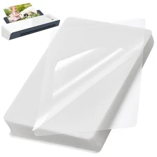 Clear Thermal Laminating Plastic Paper Laminator Sheets, 200 Pack 3 Mil Lamin...