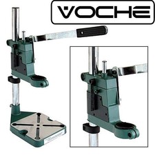 VOCHE PLUNGE POWER DRILL PRESS STAND BENCH PILLAR PEDESTAL CLAMP + DEPTH GAUGE