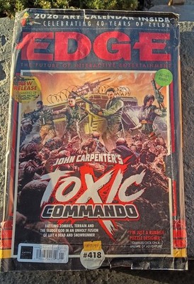 TOXIC COMMANDO EDGE MAGAZINE ISSUE #418 JANUARY 2026 ZELDA ART CALENDAR