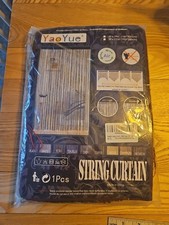 YaoYue Beaded Curtain Door String Curtains for Doorway 100 200cm, Red/Green