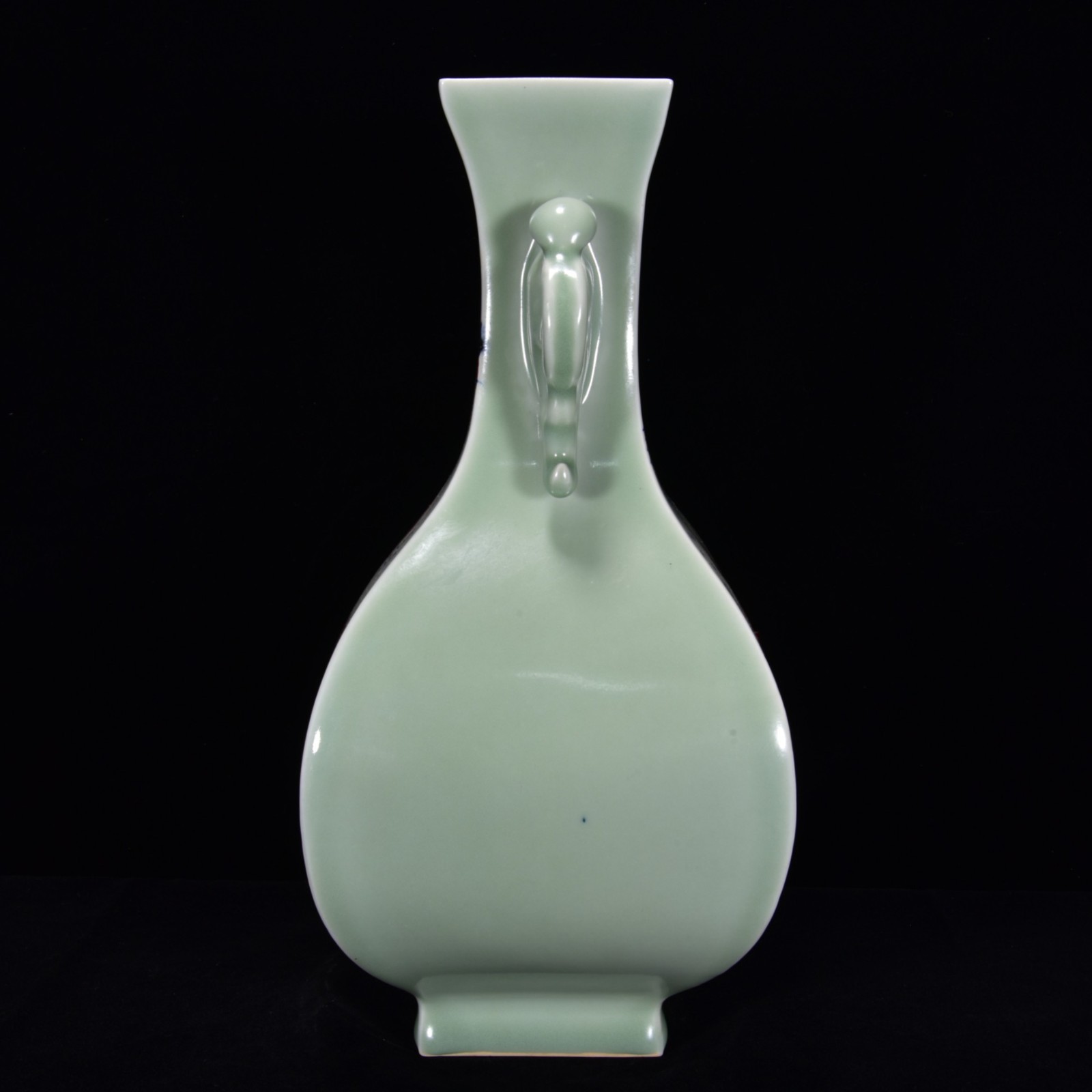 Collectable Art Handmade Painting Underglaze Red Porcelain Scenery Vase