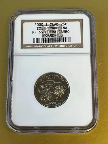 2000-S Clad South Carolina State Quarter - NGC PF69 ULTRA CAMEO