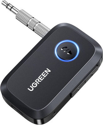UGREEN Bluetooth 6.0 AUX Adapter Auto Empfänger Freisprechen 15h USB-C Schwarz