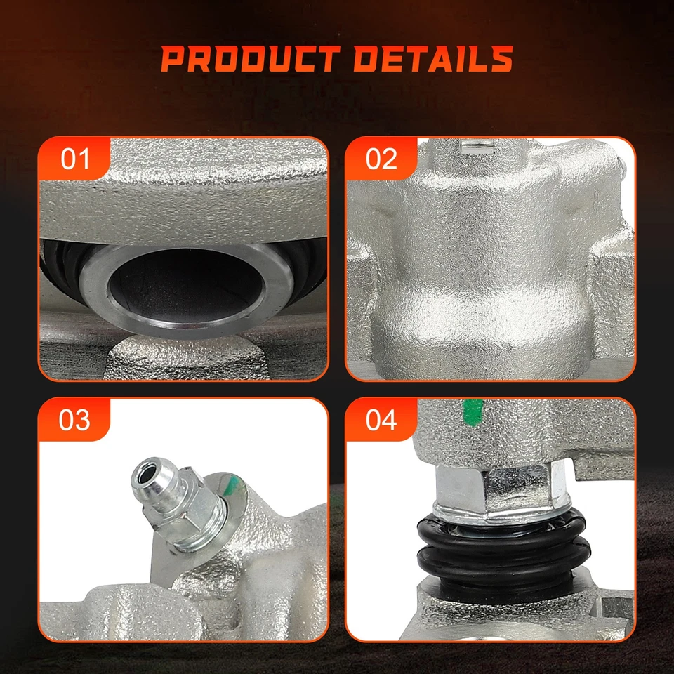 Pair Rear Disc Brake Calipers w/ Bracket For 2010 2011 2012 2013 Kia Forte Koup Foto 3 de 4