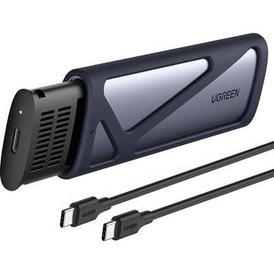 Festplattenfach für M.2 NVMe SSD mit USB-C 3.2-Anschluss 10 Gbps Ugreen Grau