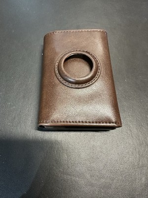typecase Mens Wallet Card Holder for AirTag: Leather Smart Wallet for Men Compat