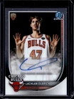 2025-26 Bowman Lachlan Olbrich Chrome Auto Autograph RC Rookie #BCA-LO Bulls