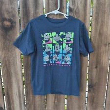 DISNEY  Boys Mickey Mouse Blue Colorful Graphic Short Sleeve Tee Medium 8