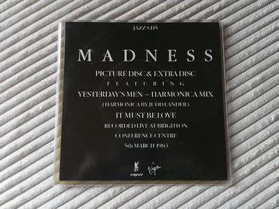 Madness - Yesterday`s Men - 7'' Shape Picture Disc & 7'' Vinyl - Virgin JAZZSD5