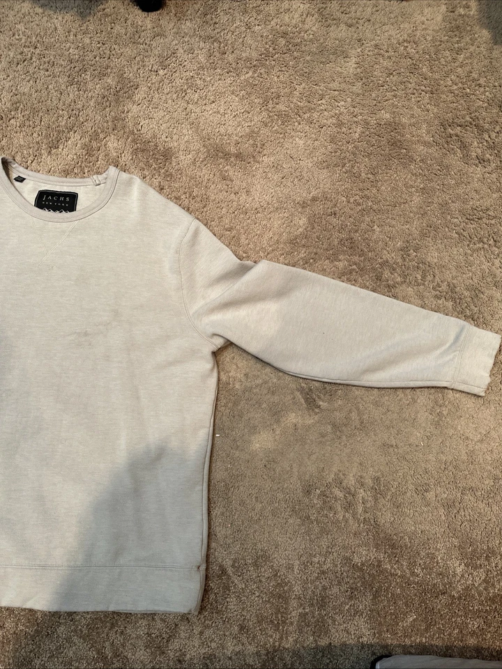 Jachs New York Men Beige Over Shirt Sweater Size XL - Image 3 of 4