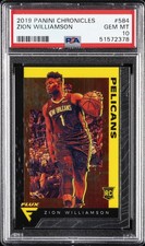 2019 PANINI CHRONICLES #584 ZION WILLIAMSON PSA 10